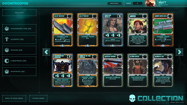 Doomtrooper CCG screenshot 2