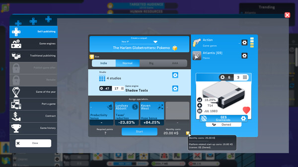 City Game Studio: a tycoon about game dev screenshot 5