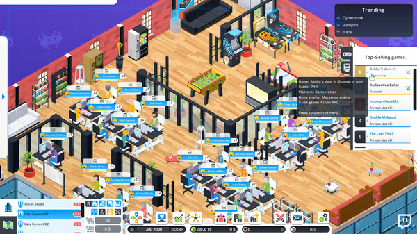 City Game Studio: a tycoon about game dev screenshot 2