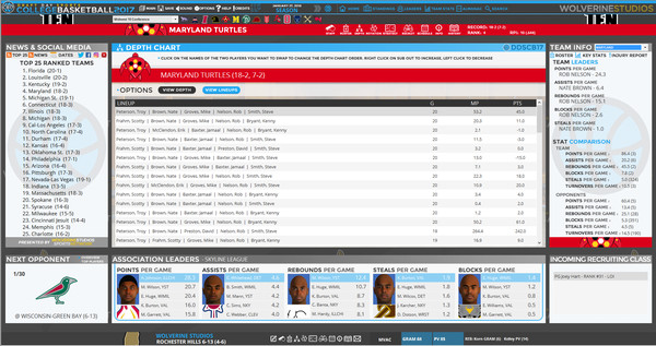 Draft Day Sports: College Basketball 2017 screenshot 5