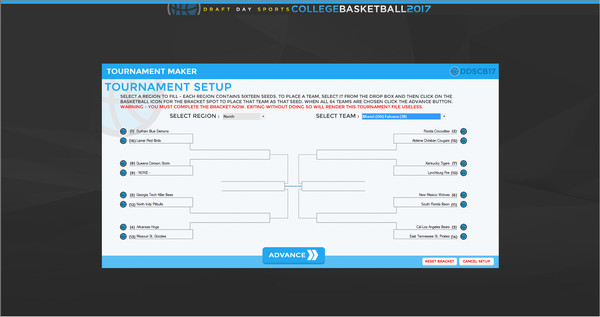 Draft Day Sports: College Basketball 2017 screenshot 2