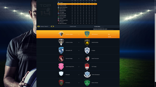 National Rugby Manager screenshot 1