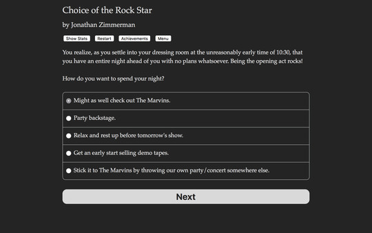 Choice of the Rock Star screenshot 1