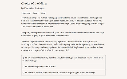 Choice of the Ninja screenshot 2