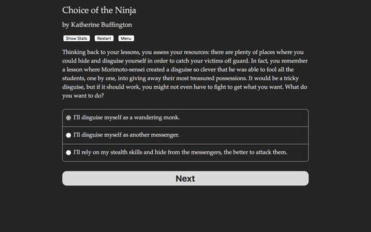 Choice of the Ninja screenshot 1