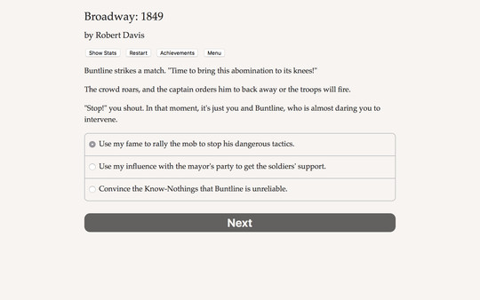 Broadway: 1849 screenshot 5