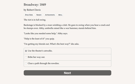 Broadway: 1849 screenshot 3