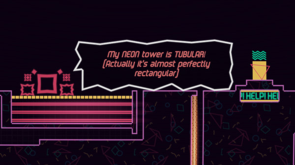 Big NEON Tower VS Tiny Square screenshot 1