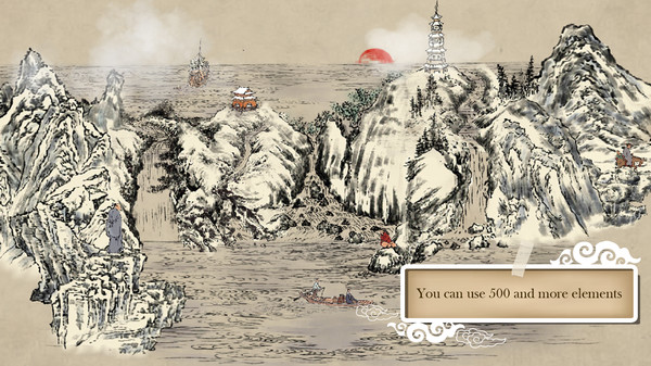 Chinese Ink Painting Puzzle & Creator / 國畫拼圖創作家 screenshot 5