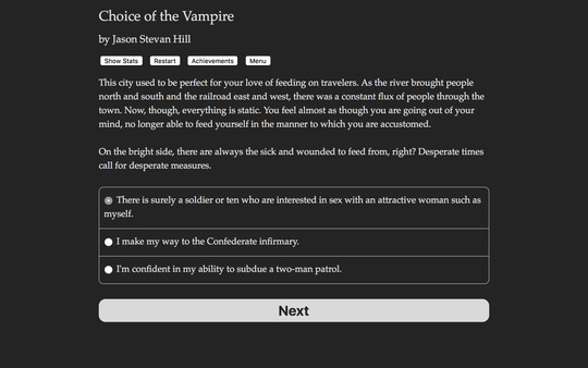 Choice of the Vampire screenshot 1