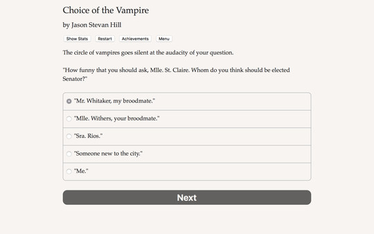 Choice of the Vampire screenshot 3