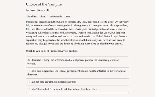 Choice of the Vampire screenshot 0