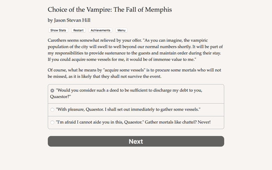 Choice of the Vampire: The Fall of Memphis screenshot 2