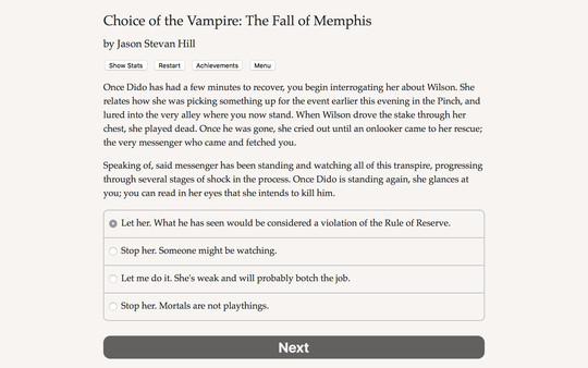 Choice of the Vampire: The Fall of Memphis screenshot 3