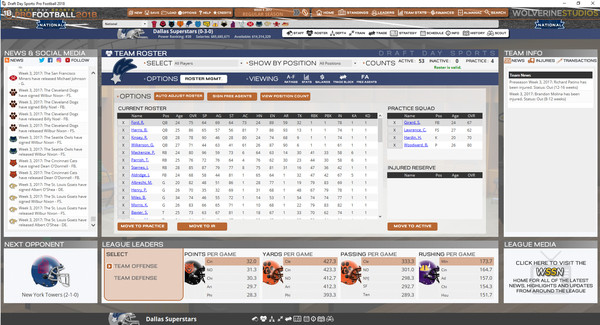 Draft Day Sports: Pro Football 2018 screenshot 9