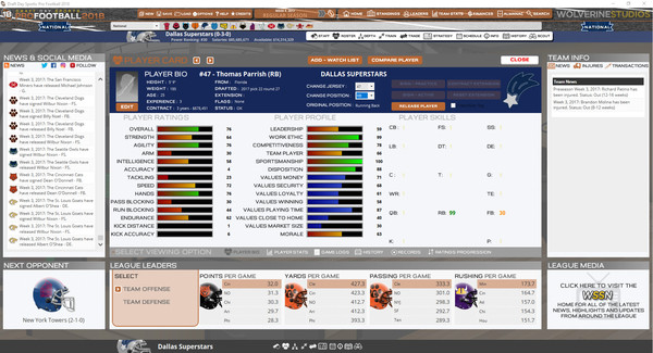 Draft Day Sports: Pro Football 2018 screenshot 8