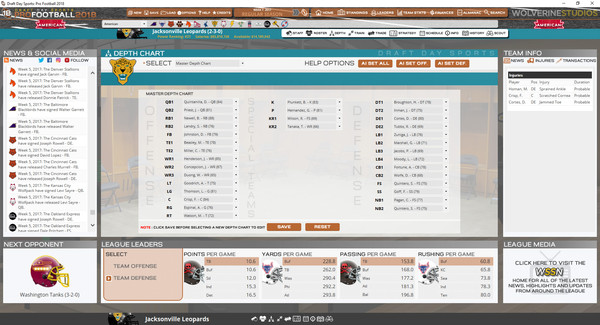 Draft Day Sports: Pro Football 2018 screenshot 2
