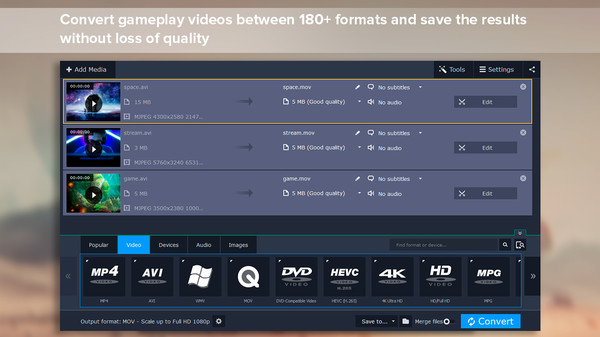Movavi Video Suite 17 - Video Making Software - Video Editor, Video Converter, Screen Capture, and more screenshot 4