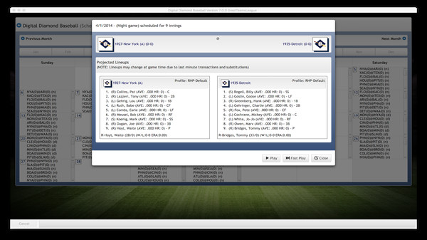 Digital Diamond Baseball V7 screenshot 2