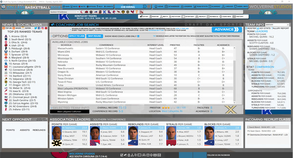 Draft Day Sports: College Basketball 2018 screenshot 5