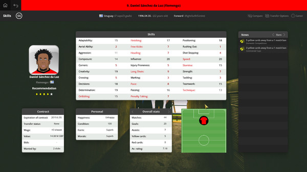 Global Soccer: A Management Game 2018 screenshot 12