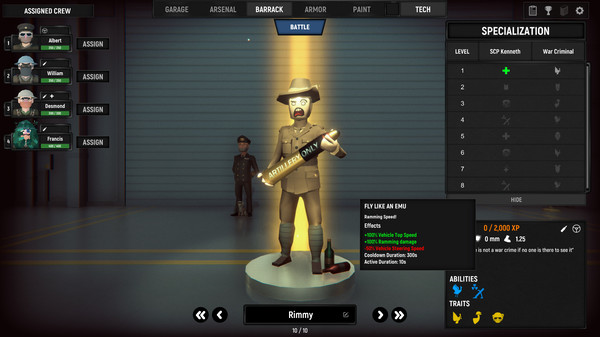 Armored Battle Crew [World War 1] - Tank Warfare and Crew Management Simulator screenshot 11