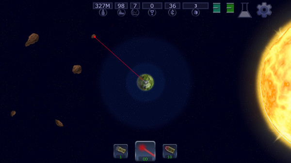 Asteroid Deflector XL screenshot 1