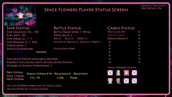Space Flowers screenshot 1