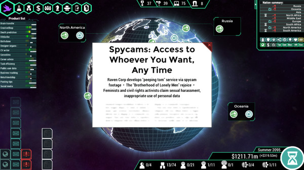 Spinnortality | cyberpunk management sim screenshot 7