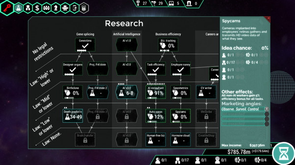 Spinnortality | cyberpunk management sim screenshot 9