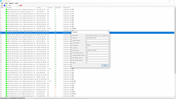 TCPingInfoView screenshot 2