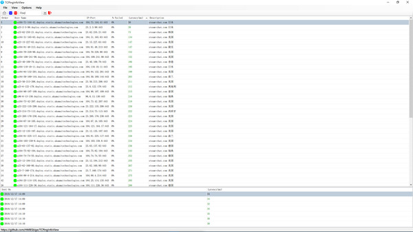 TCPingInfoView screenshot 1