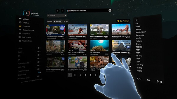 DeoVR Video Player screenshot 2