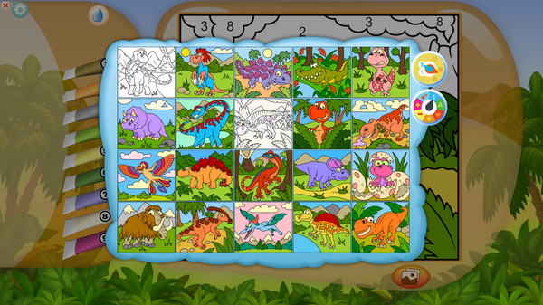 Color by Numbers - Dinosaurs screenshot 2