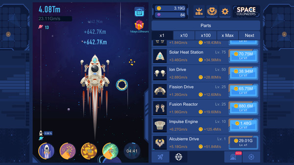Space Colonizers Idle Clicker screenshot 2