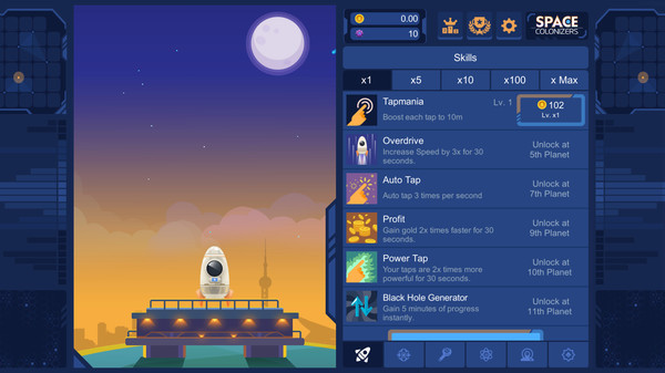 Space Colonizers Idle Clicker screenshot 1