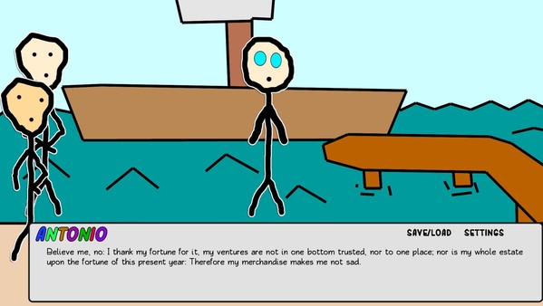Paper Shakespeare: Stick Merchant of Venice screenshot 1