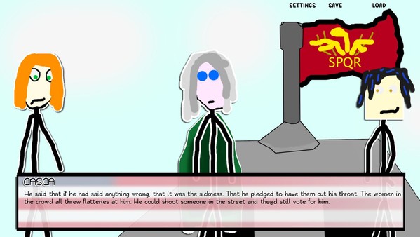 Paper Shakespeare: Stick Julius Caesar (with a dagger) screenshot 6