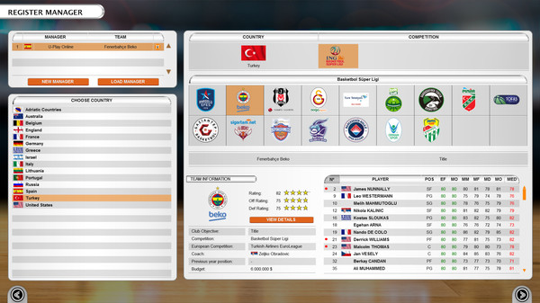 International Basketball Manager screenshot 1