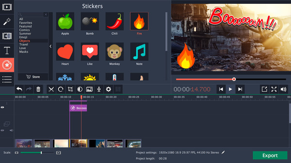 Movavi Video Editor 14 Plus screenshot 2