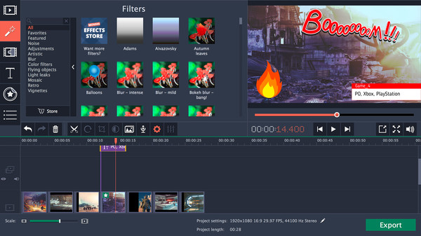 Movavi Video Editor 14 Plus screenshot 4