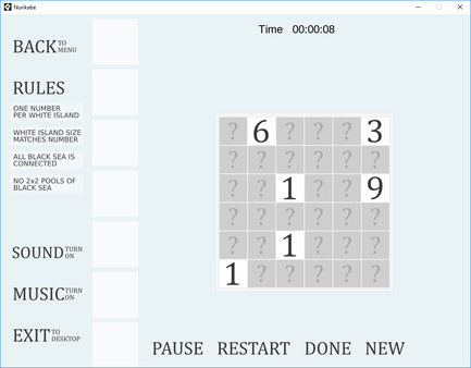 Nurikabe screenshot 2