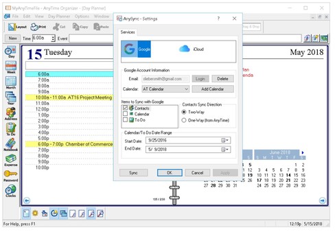 AnyTime Organizer Deluxe 16 screenshot 5
