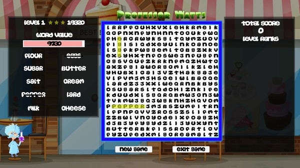Professor Watts Word Search: Yummy Foods screenshot 3