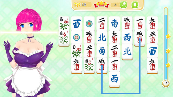 Mahjong Pretty Manga Girls screenshot 4