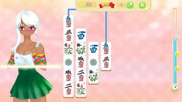 Mahjong Pretty Manga Girls screenshot 5