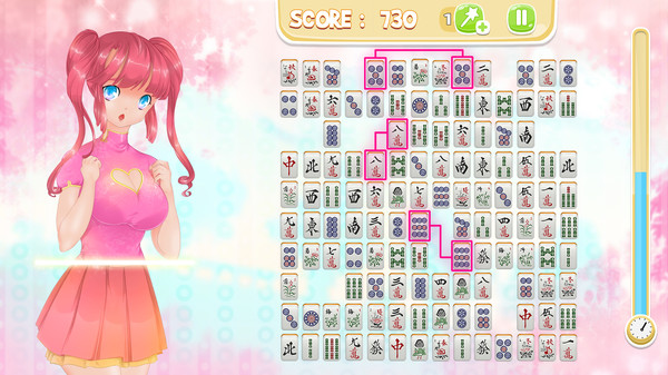 Mahjong Pretty Manga Girls screenshot 2
