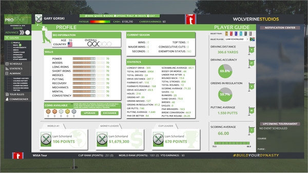 Draft Day Sports: Pro Golf screenshot 2