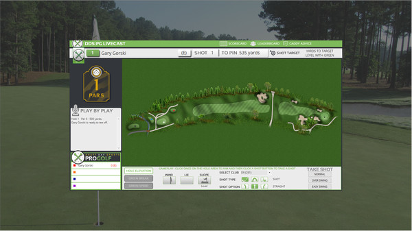 Draft Day Sports: Pro Golf screenshot 1