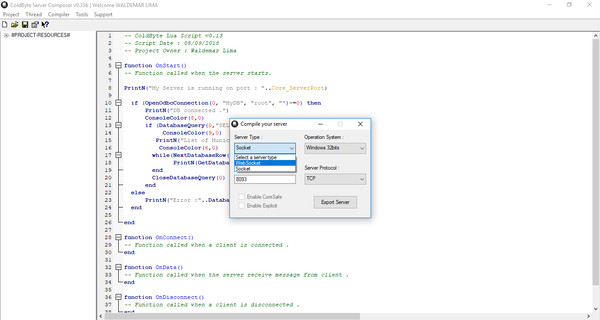 Server Composer screenshot 2